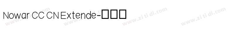 Nowar CC CN Extende字体转换